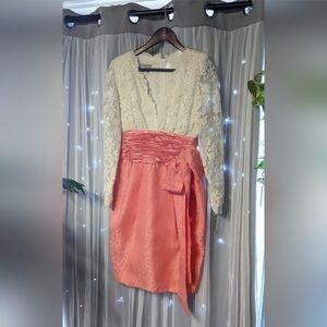 New with Tags Liancarlo Couture 1980s Vintage Silk Dress